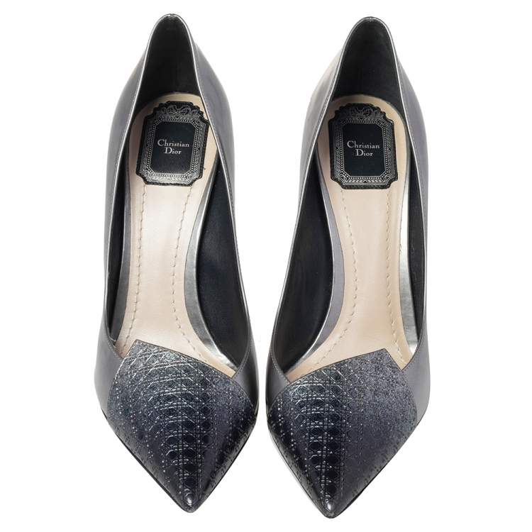 كعب ديور فضي أنيق