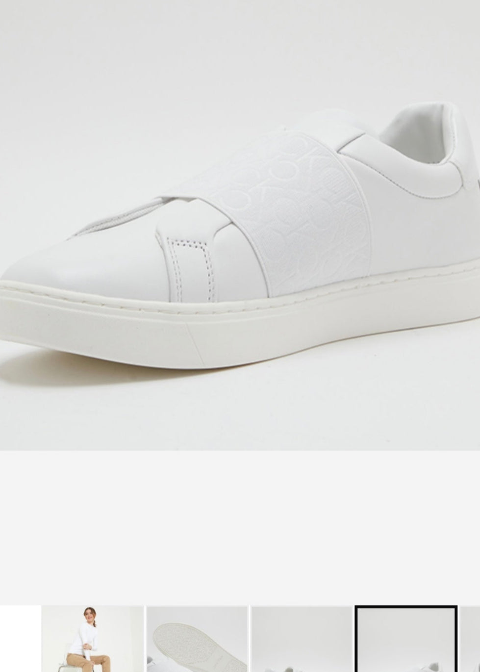 حذاء ابيض من كالفن كلاين